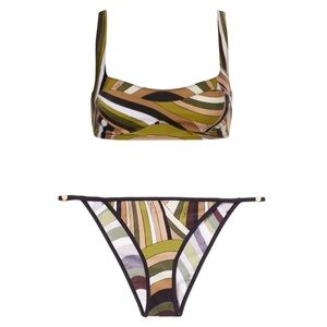 NWT ⭐️ PUCCI Iride Bikini Set Khaki
Top Size L | Bottom Size M